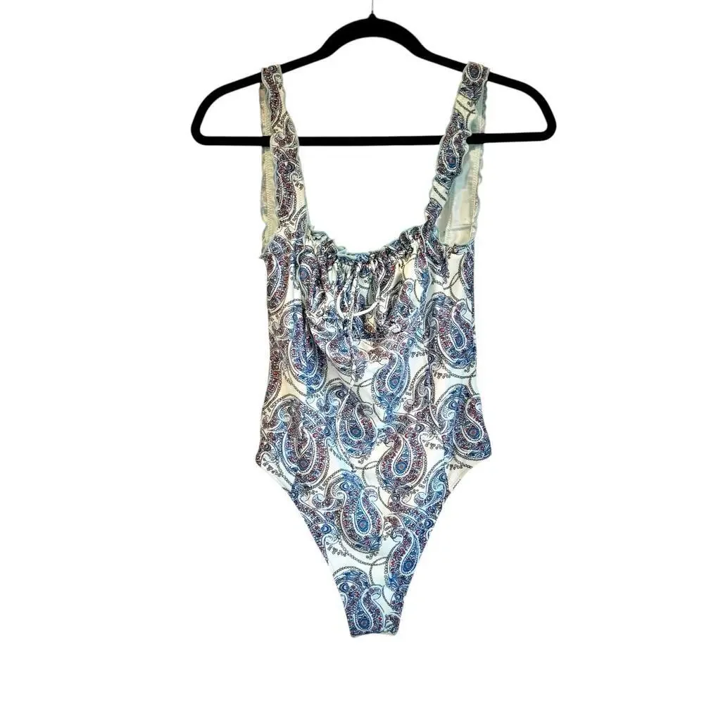 Frankies Bikinis Women's Fawn Shine One Piece Swimsuit Paradiso Paisley SZ L NWT